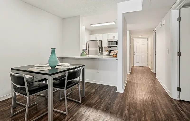 Furnished dining room